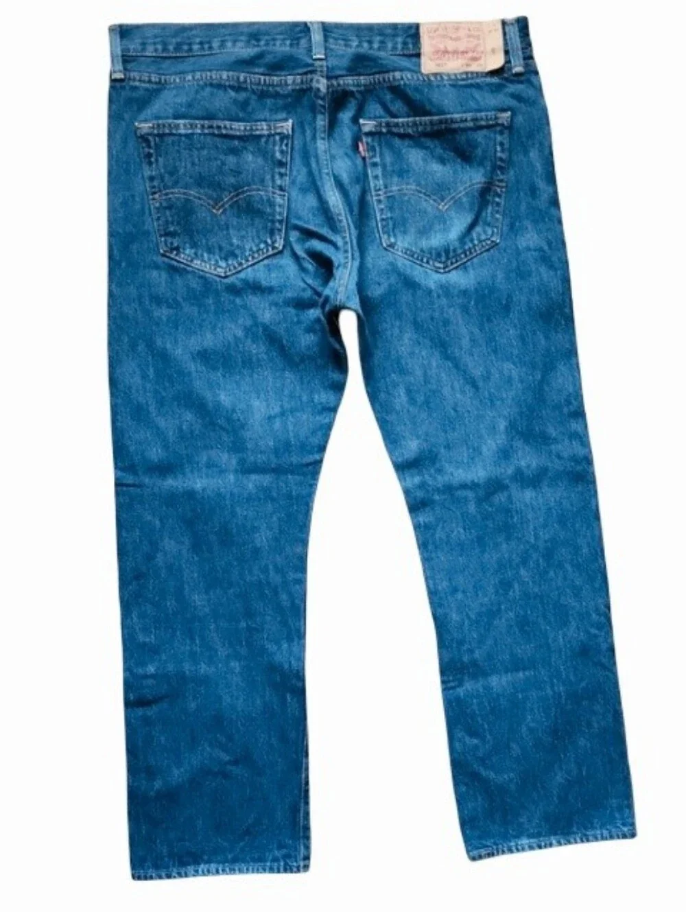 Levi's 501‎ Button Fly Jeans Men's 36x29 100% Cotton Straight Leg Blue